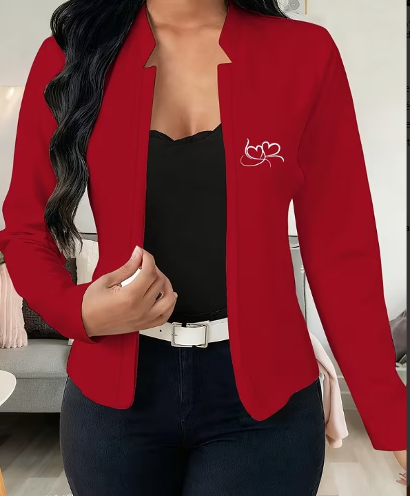 Veste de Costume Courte motif coeur