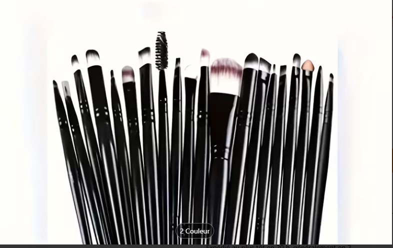 Lot de 20 pinceaux de maquillage