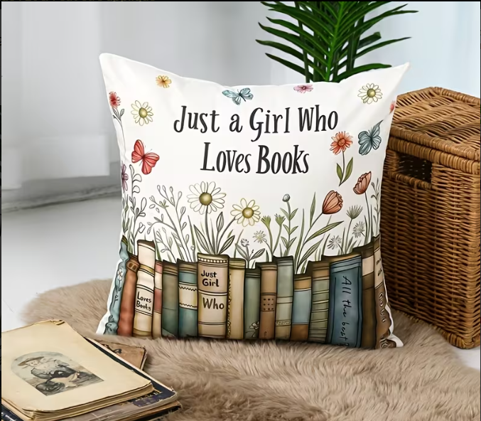 Coussin pour "booklovers"