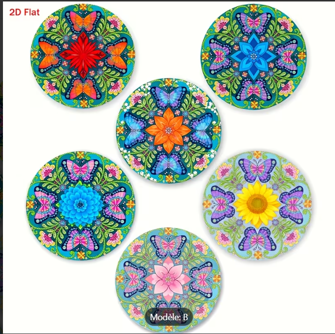 FLEURS 4 PAPILLONS